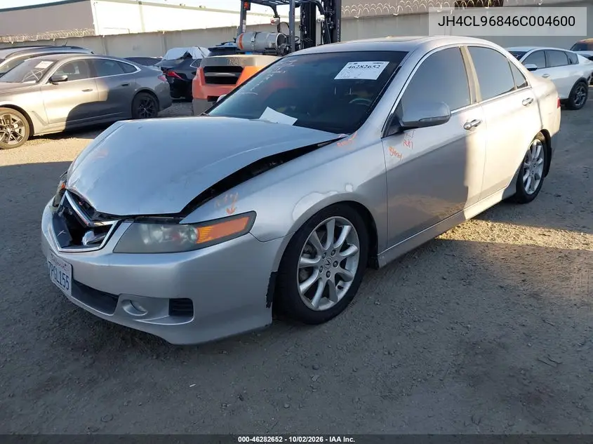 2006 ACURA TSX VIN JH4CL96846C004600 — фото 2