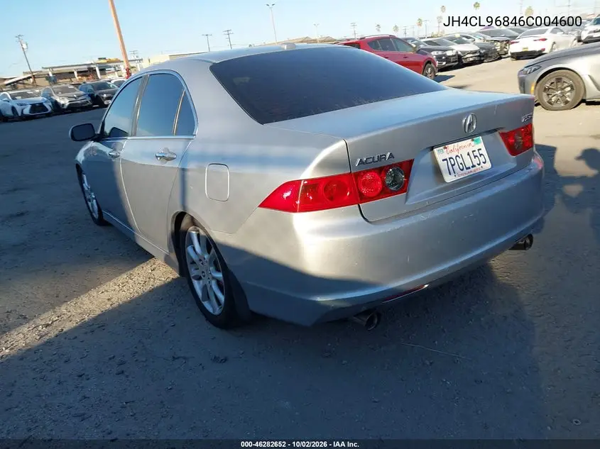 2006 ACURA TSX VIN JH4CL96846C004600 — фото 3