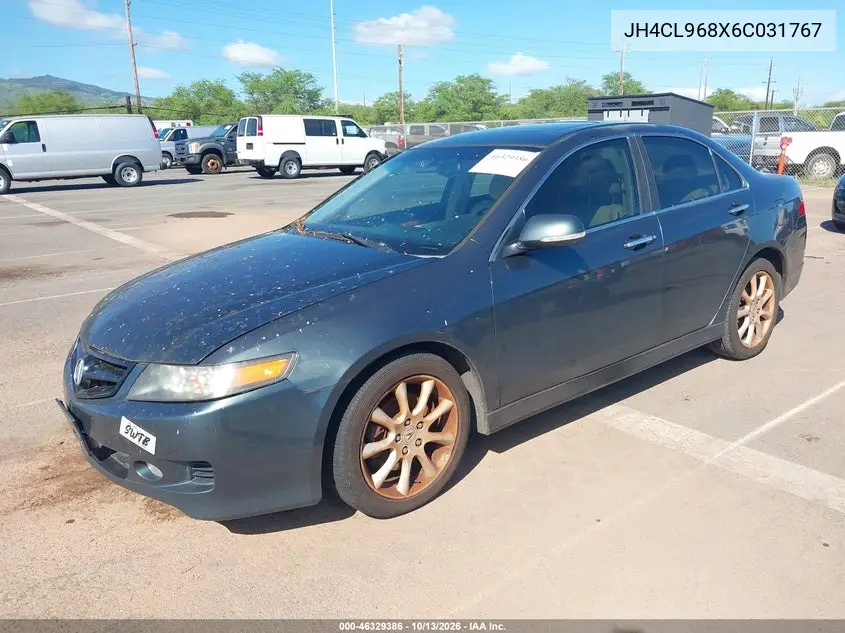2006 ACURA TSX VIN JH4CL968X6C031767 — фото 2