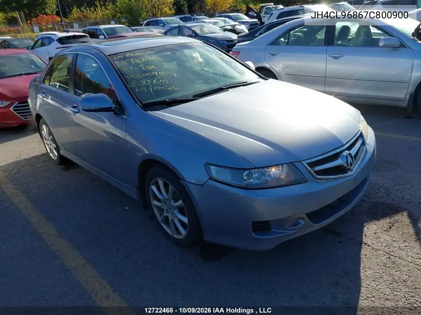 ACURA TSX 2007, VIN JH4CL96867C800900