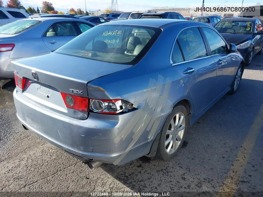 2007 ACURA TSX VIN JH4CL96867C800900 — фото 4
