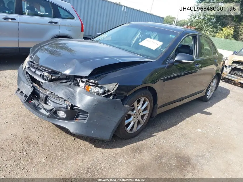 2008 ACURA TSX VIN JH4CL96848C001196 — фото 2