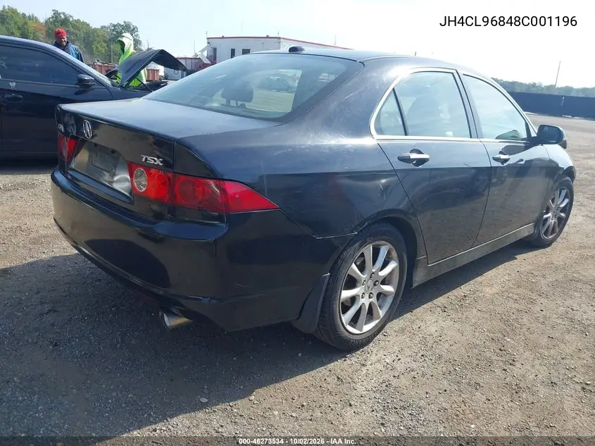 2008 ACURA TSX VIN JH4CL96848C001196 — фото 4