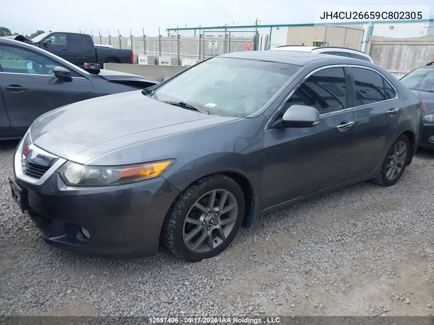 2009 ACURA TSX VIN JH4CU26659C802305 — фото 2