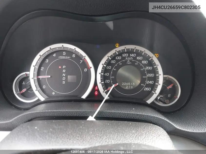 2009 ACURA TSX VIN JH4CU26659C802305 — фото 7