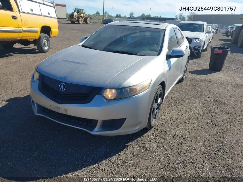 2009 ACURA TSX VIN JH4CU26449C801757 — фото 2