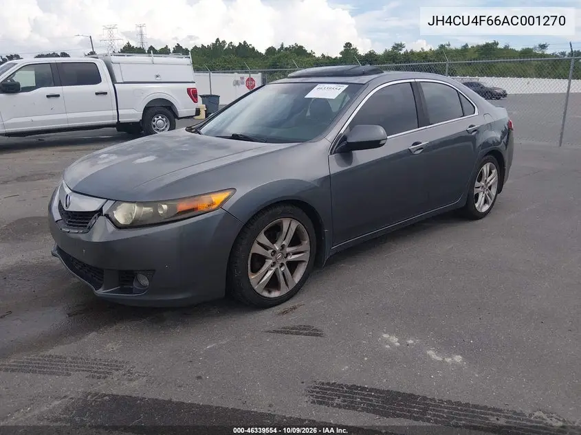 2010 ACURA TSX VIN JH4CU4F66AC001270 — фото 2