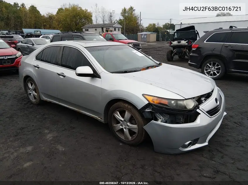 ACURA TSX 2011, VIN JH4CU2F63BC016721