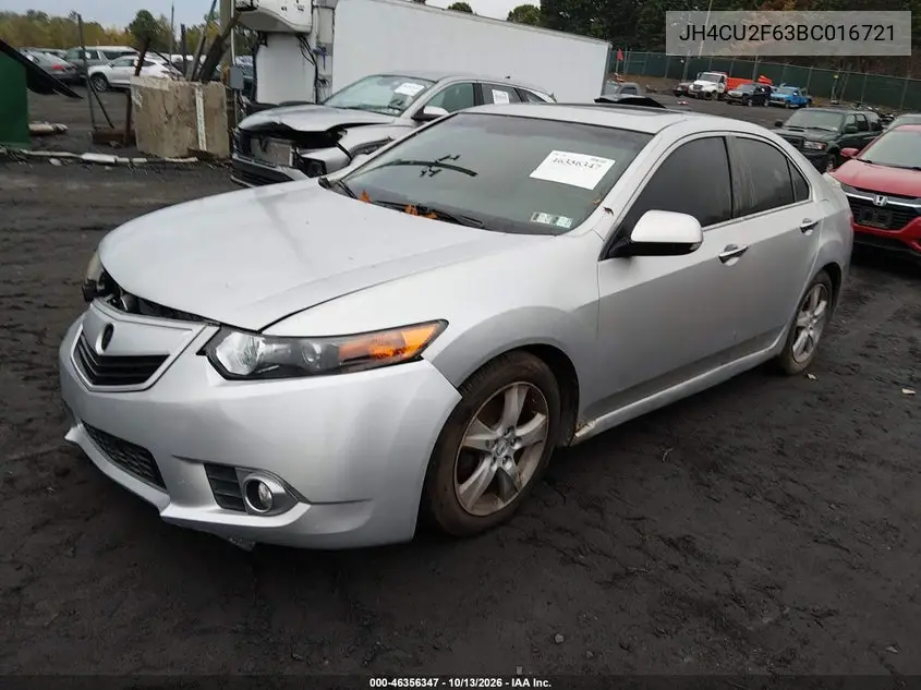 2011 ACURA TSX VIN JH4CU2F63BC016721 — фото 2