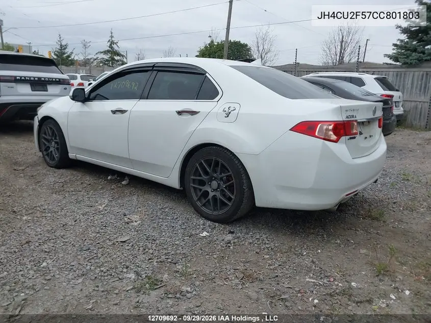 2012 ACURA TSX VIN JH4CU2F57CC801803 — фото 3