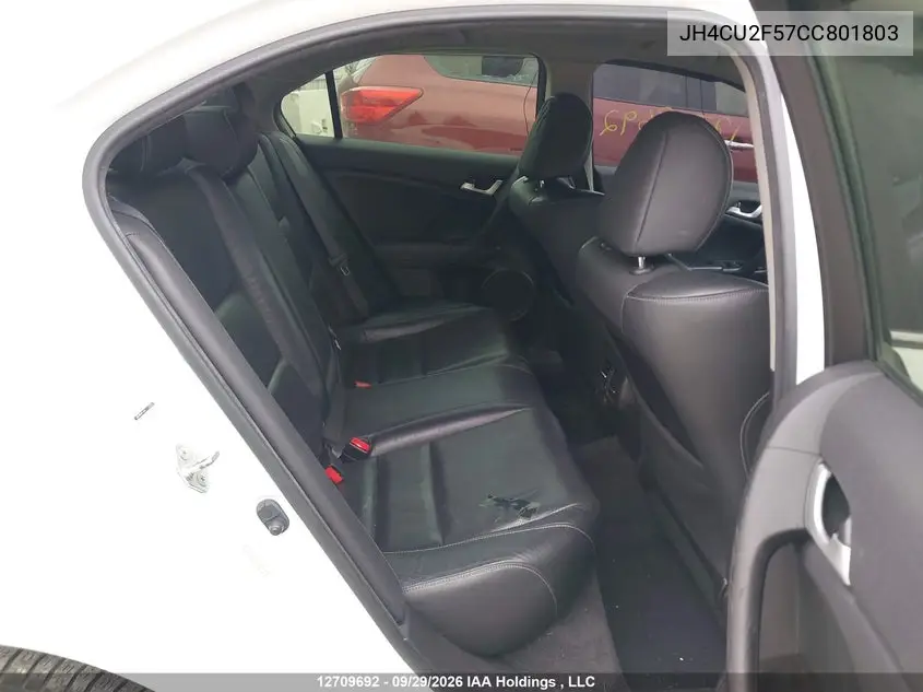 2012 ACURA TSX VIN JH4CU2F57CC801803 — фото 8