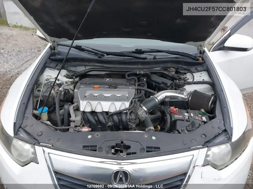2012 ACURA TSX VIN JH4CU2F57CC801803 — фото 9