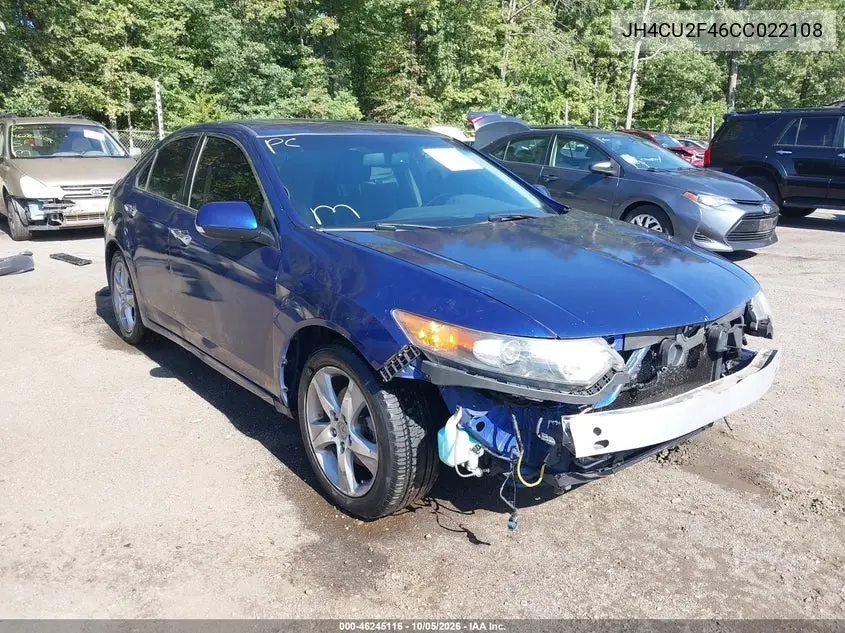 ACURA TSX 2012, VIN JH4CU2F46CC022108