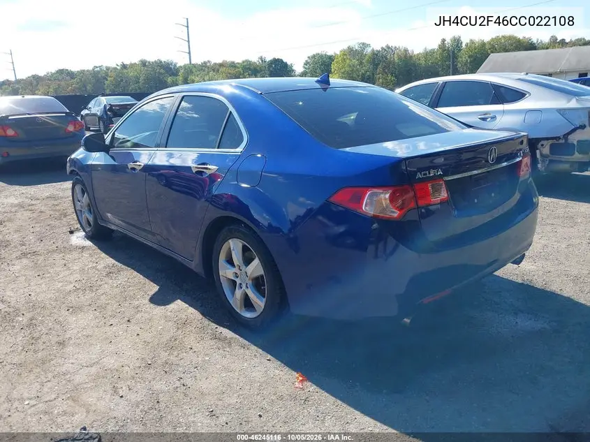 2012 ACURA TSX VIN JH4CU2F46CC022108 — фото 3