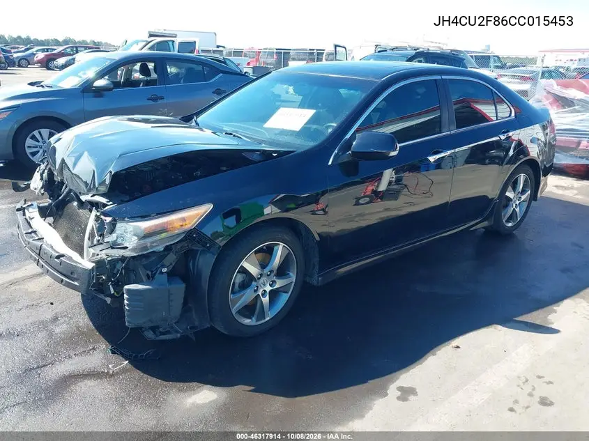 2012 ACURA TSX VIN JH4CU2F86CC015453 — фото 2