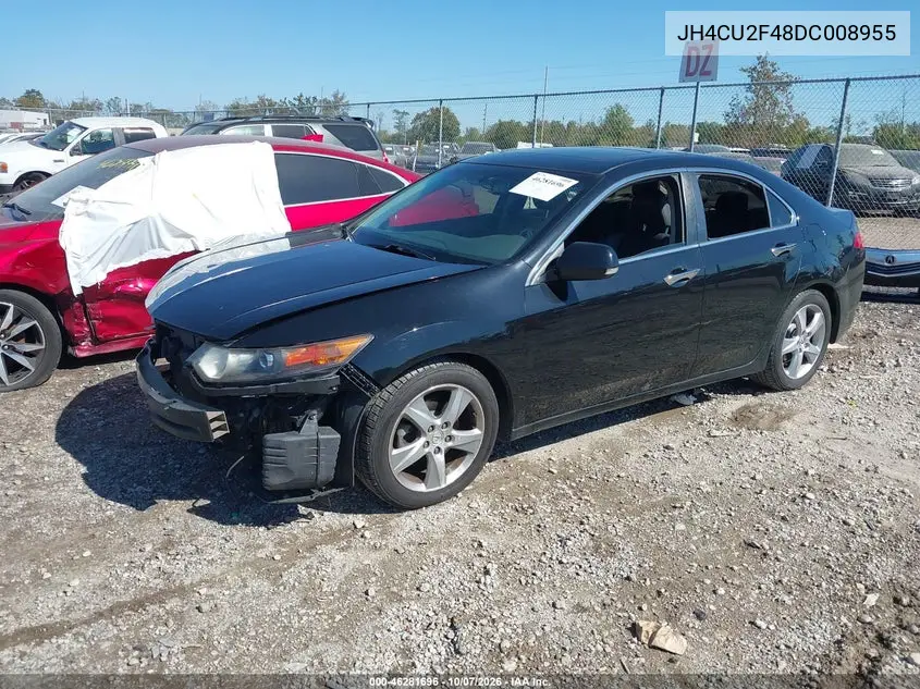 2013 ACURA TSX VIN JH4CU2F48DC008955 — фото 2