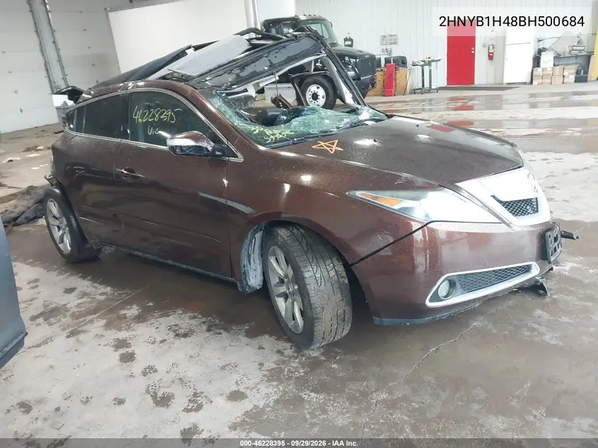 ACURA ZDX 2011, VIN 2HNYB1H48BH500684