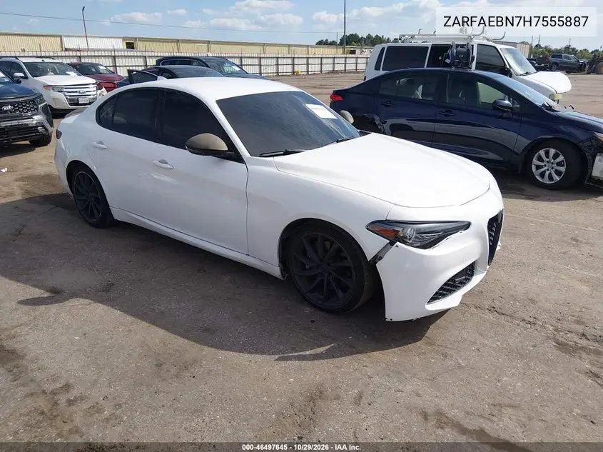 ALFA ROMEO GIULIA 2017, VIN ZARFAEBN7H7555887