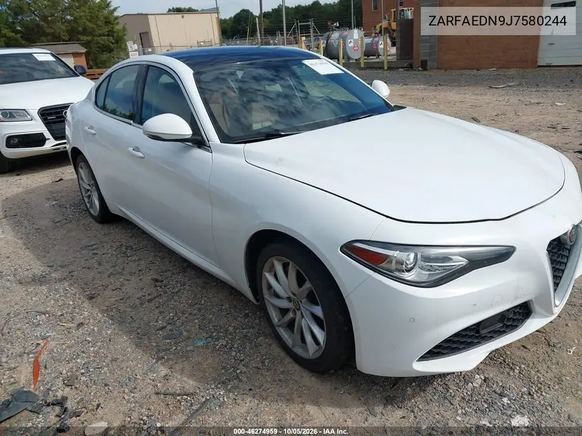 ALFA ROMEO GIULIA 2018, VIN ZARFAEDN9J7580244