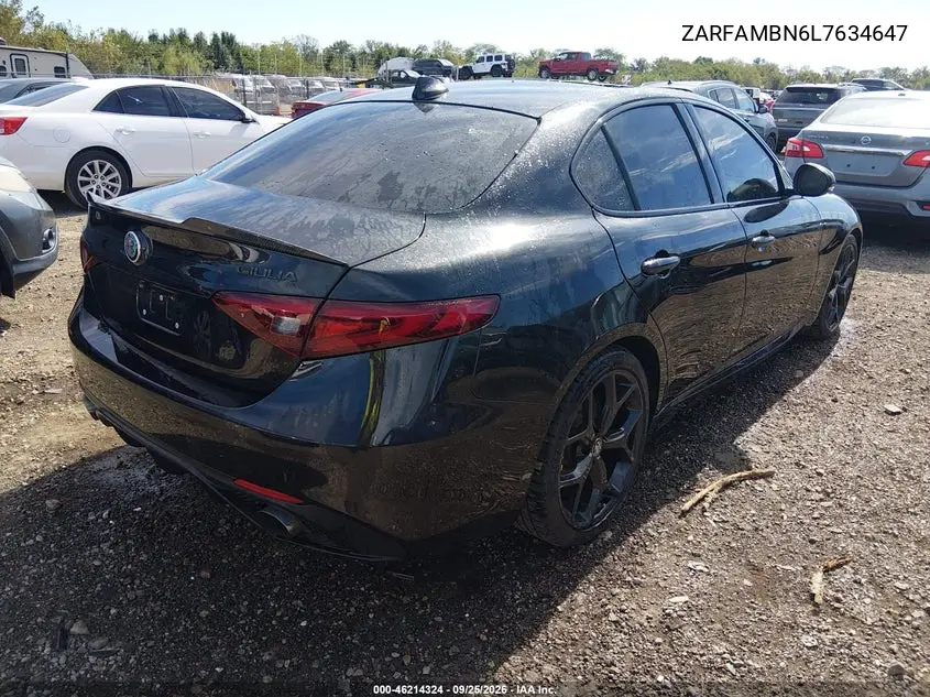2020 ALFA ROMEO GIULIA VIN ZARFAMBN6L7634647 — фото 4