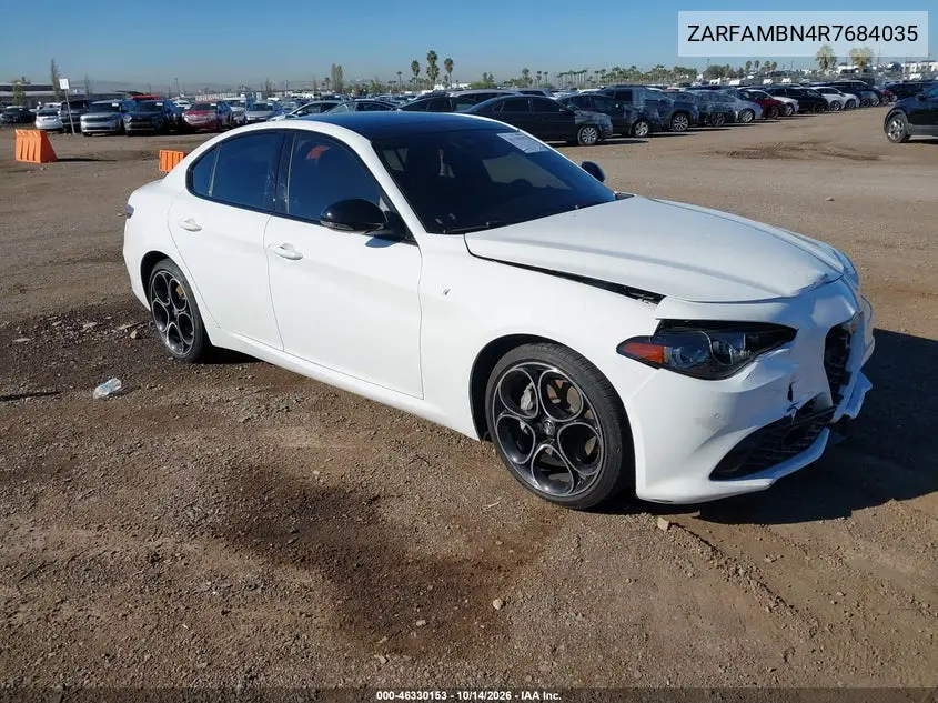 ALFA ROMEO GIULIA 2024, VIN ZARFAMBN4R7684035