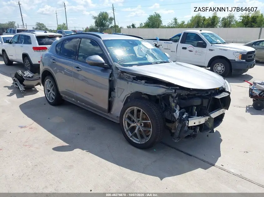 ALFA ROMEO STELVIO 2018, VIN ZASFAKNN1J7B64607