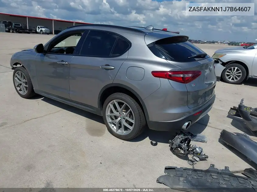 2018 ALFA ROMEO STELVIO VIN ZASFAKNN1J7B64607 — фото 3