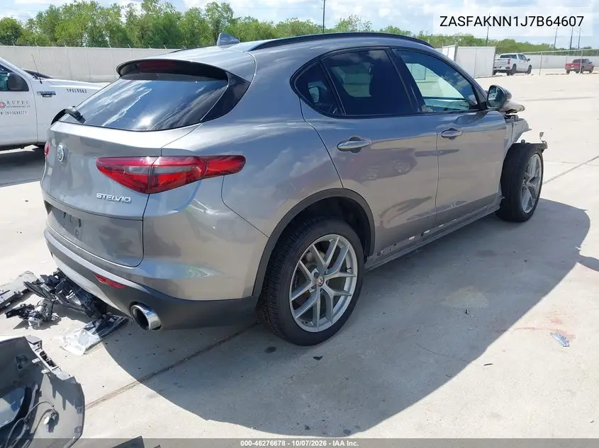 2018 ALFA ROMEO STELVIO VIN ZASFAKNN1J7B64607 — фото 4