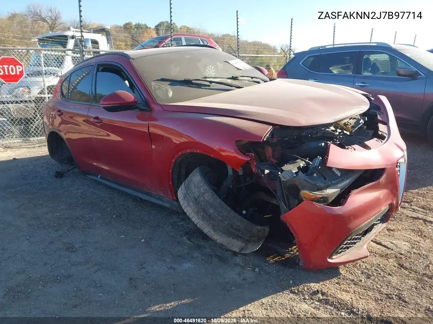 ALFA ROMEO STELVIO 2018, VIN ZASFAKNN2J7B97714