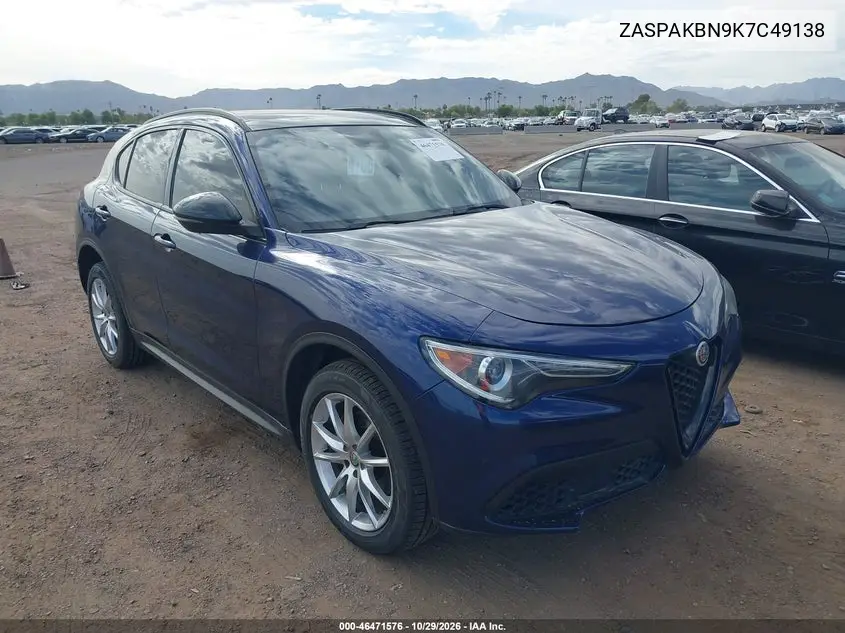 ALFA ROMEO STELVIO 2019, VIN ZASPAKBN9K7C49138