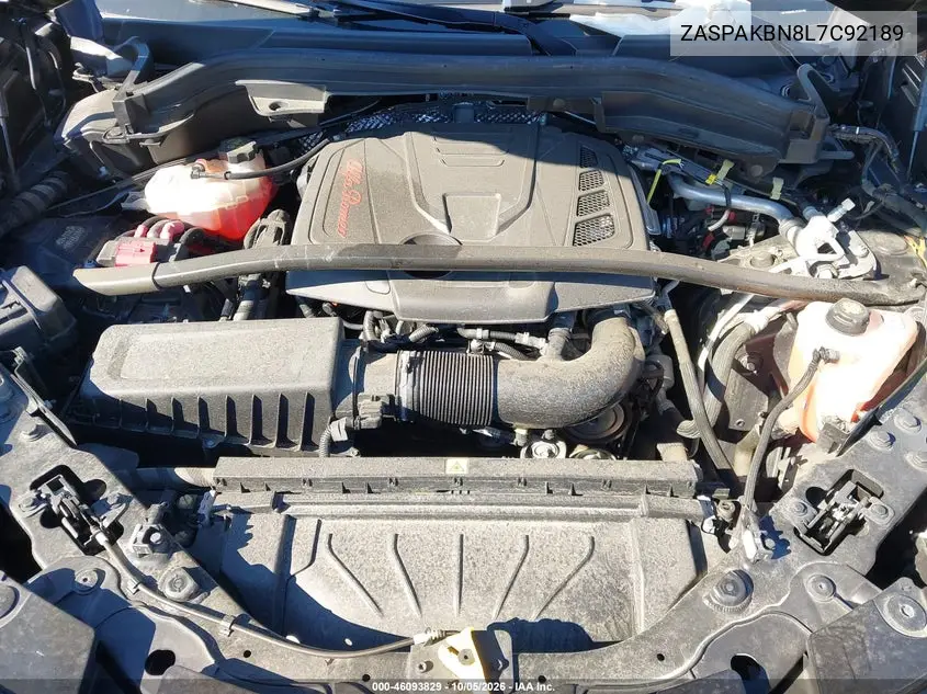 2020 ALFA ROMEO STELVIO VIN ZASPAKBN8L7C92189 — фото 10