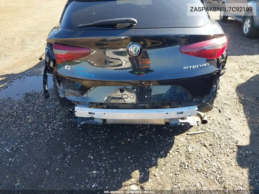 2020 ALFA ROMEO STELVIO VIN ZASPAKBN8L7C92189 — фото 6