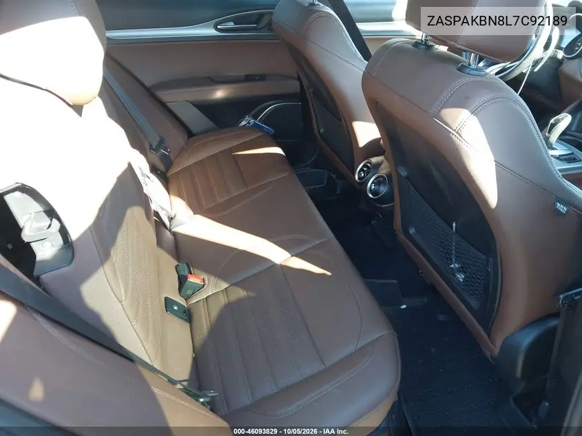 2020 ALFA ROMEO STELVIO VIN ZASPAKBN8L7C92189 — фото 8