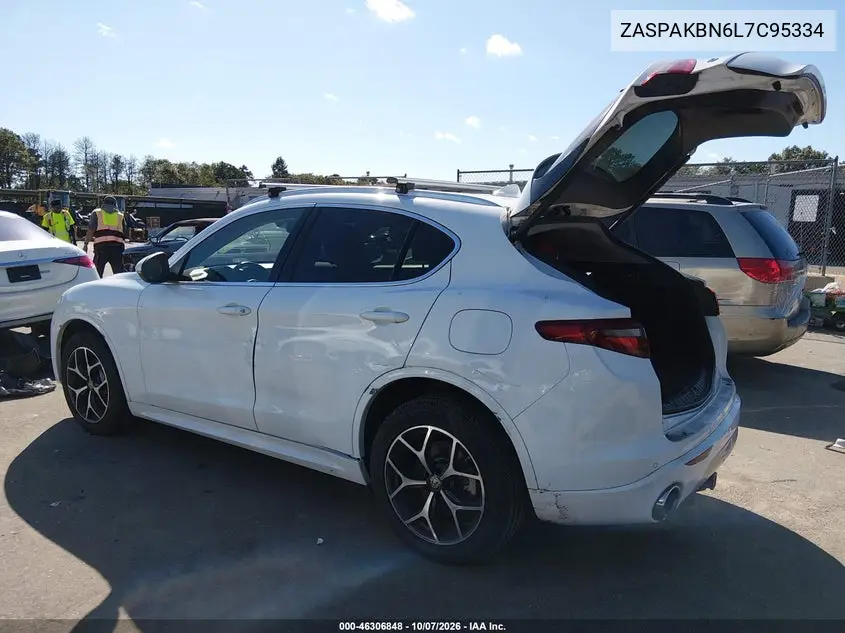 2020 ALFA ROMEO STELVIO VIN ZASPAKBN6L7C95334 — фото 3
