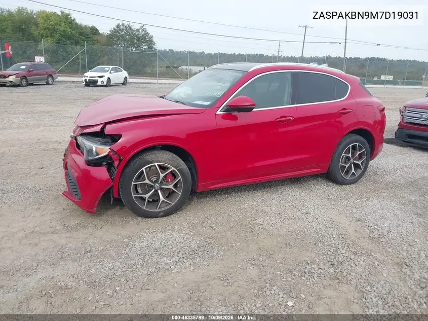 2021 ALFA ROMEO STELVIO VIN ZASPAKBN9M7D19031 — фото 2