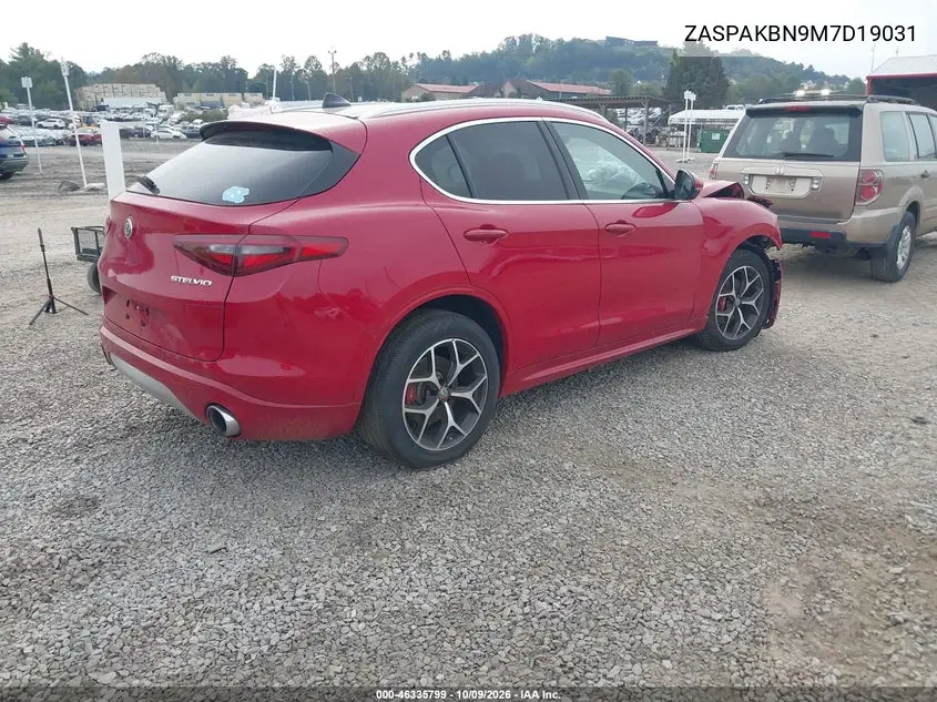 2021 ALFA ROMEO STELVIO VIN ZASPAKBN9M7D19031 — фото 4
