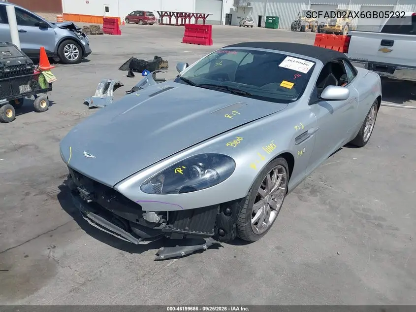2006 ASTON MARTIN DB9 VIN SCFAD02AX6GB05292 — фото 2