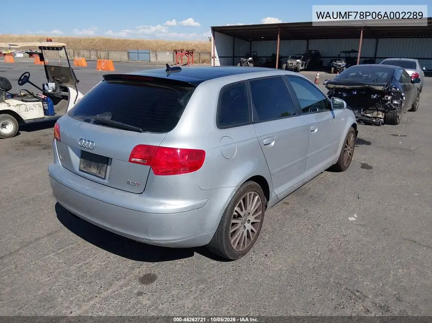 2006 AUDI A3 VIN WAUMF78P06A002289 — фото 4