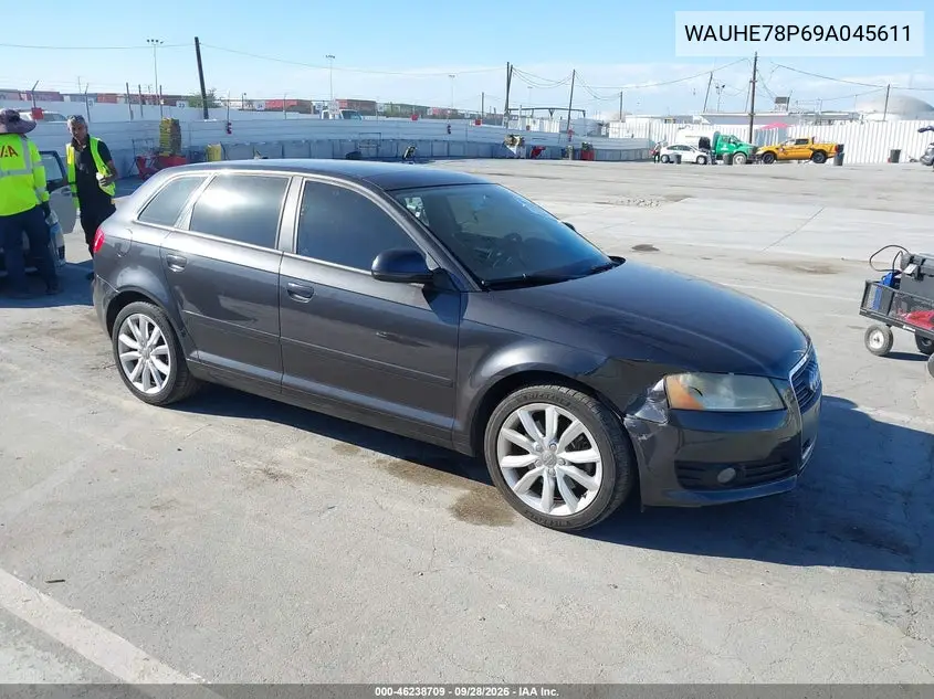AUDI A3 2009, VIN WAUHE78P69A045611