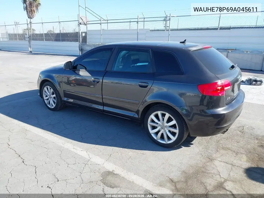 2009 AUDI A3 VIN WAUHE78P69A045611 — фото 3