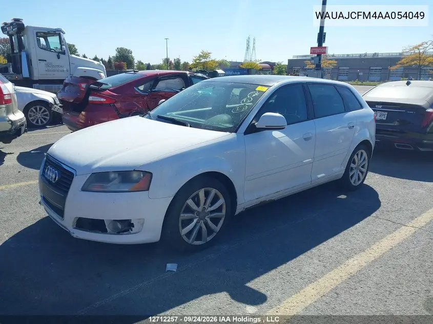 2010 AUDI A3 VIN WAUAJCFM4AA054049 — фото 2
