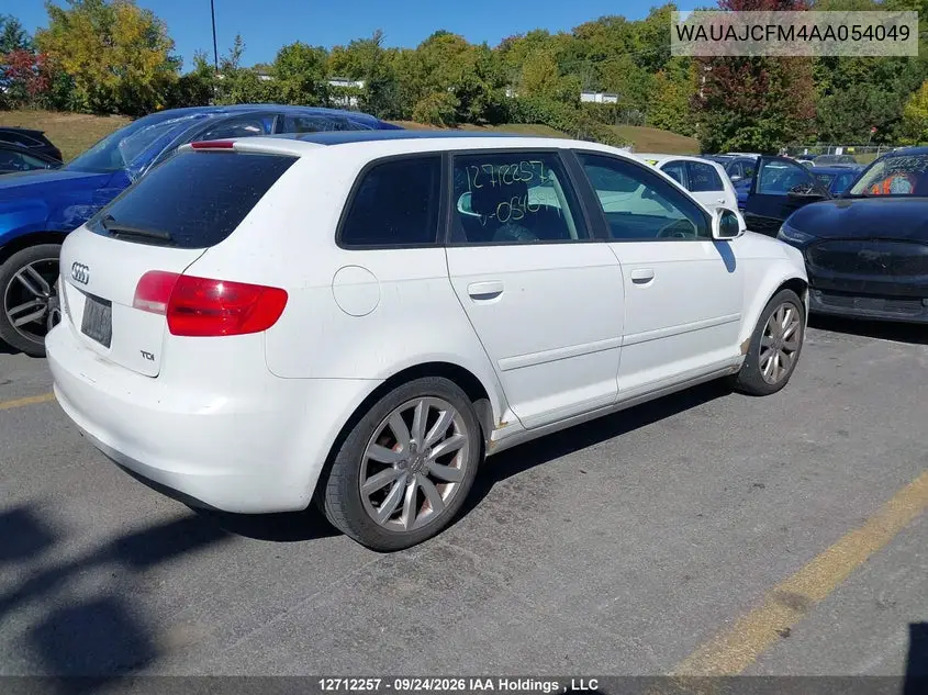 2010 AUDI A3 VIN WAUAJCFM4AA054049 — фото 4