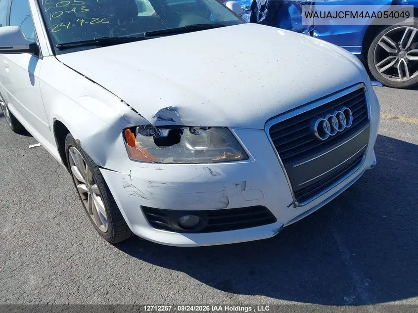 2010 AUDI A3 VIN WAUAJCFM4AA054049 — фото 6
