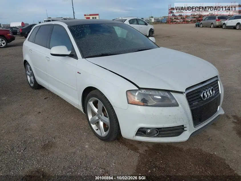 AUDI A3 2013, VIN WAUDFCFM7DA011411