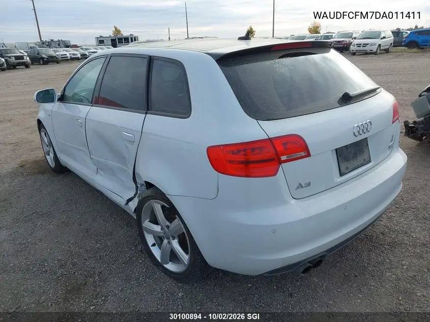 2013 AUDI A3 VIN WAUDFCFM7DA011411 — фото 3