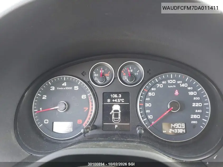2013 AUDI A3 VIN WAUDFCFM7DA011411 — фото 7