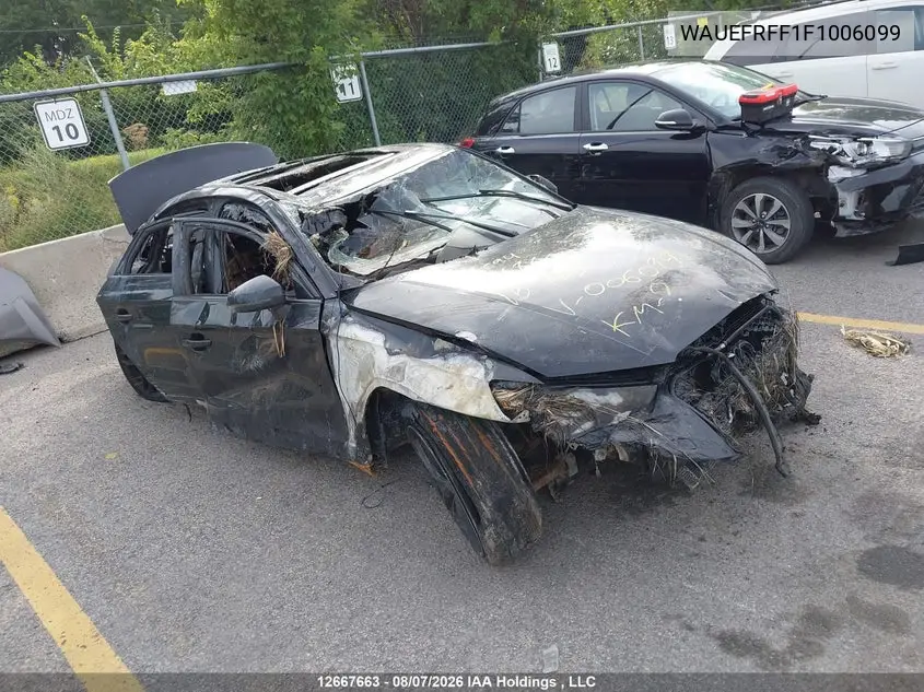 AUDI A3 2015, VIN WAUEFRFF1F1006099