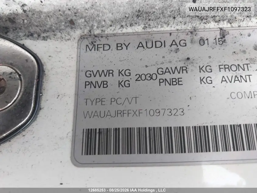 2015 AUDI A3 VIN WAUAJRFFXF1097323 — фото 18