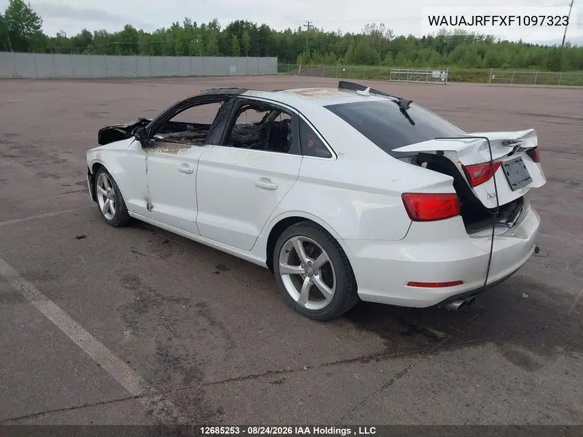 2015 AUDI A3 VIN WAUAJRFFXF1097323 — фото 3