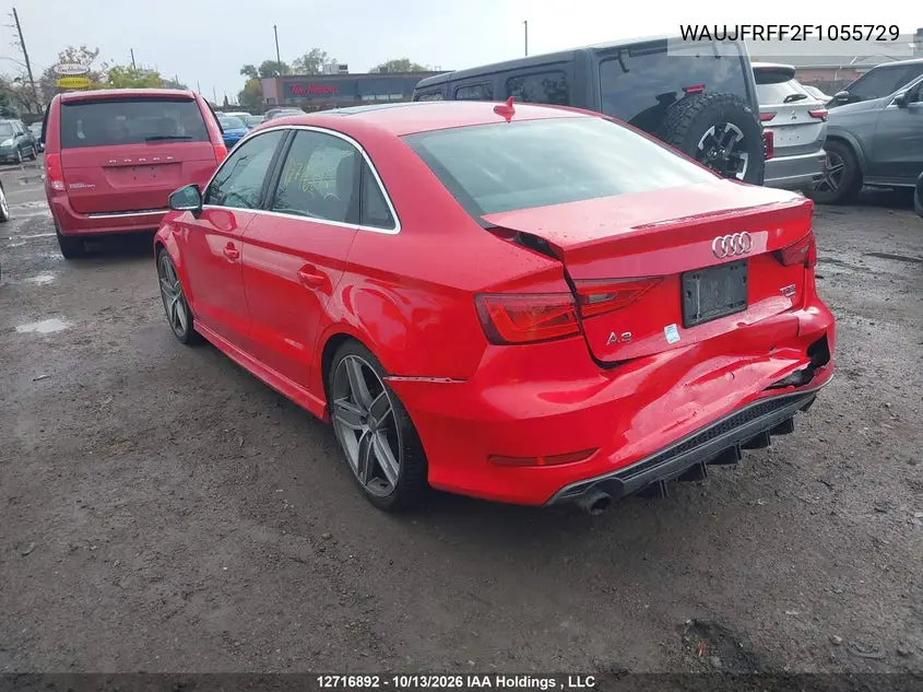 2015 AUDI A3 VIN WAUJFRFF2F1055729 — фото 3
